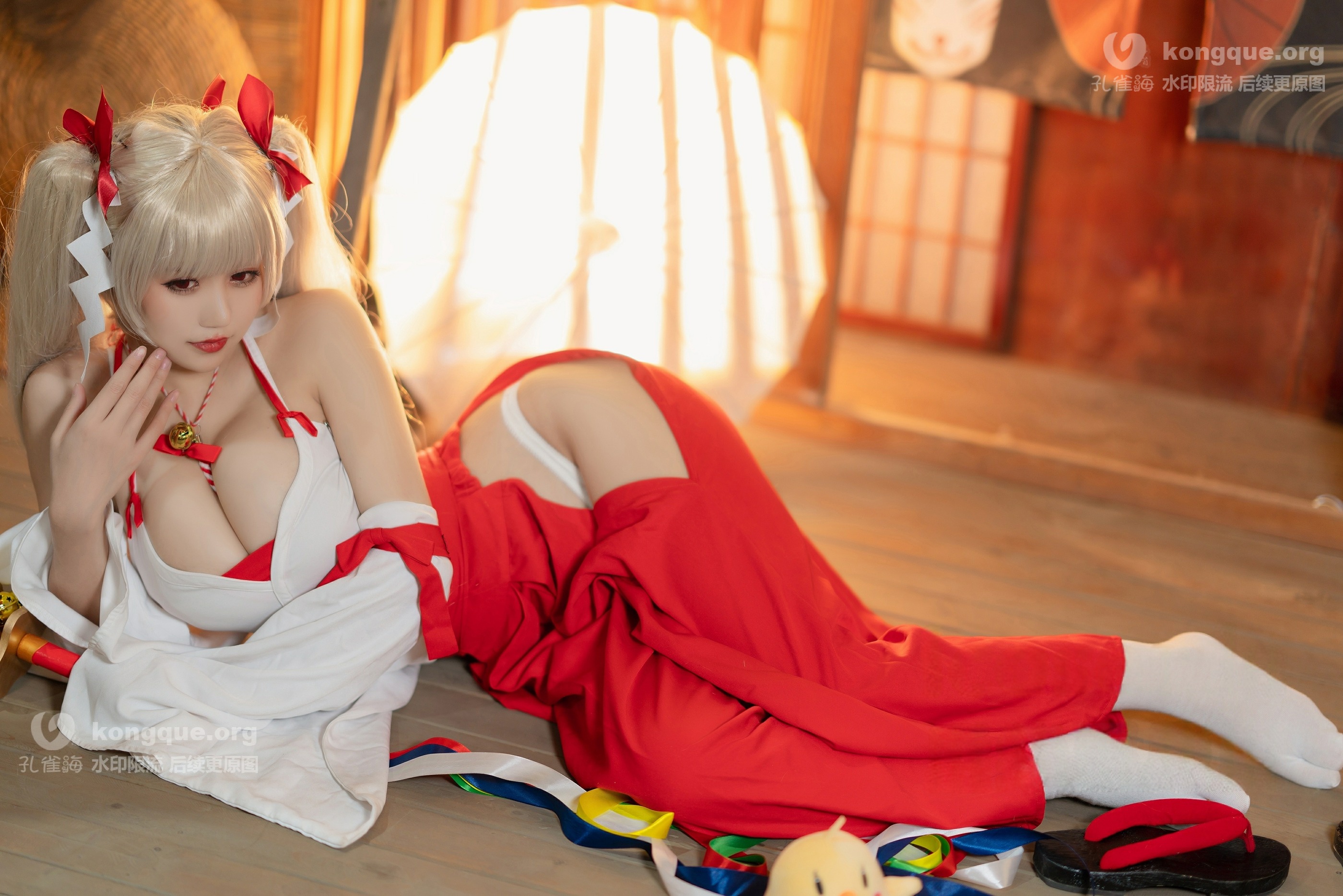 图片[1]-小仓千代w – NO.145 可畏巫女[21P]✦自购✦-XikXak